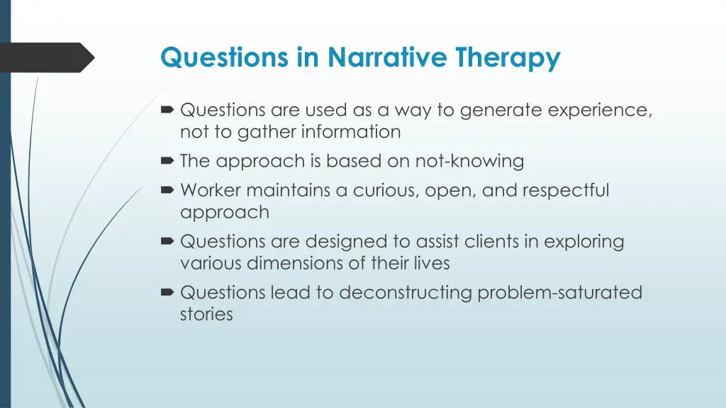 questions in narrative therapy