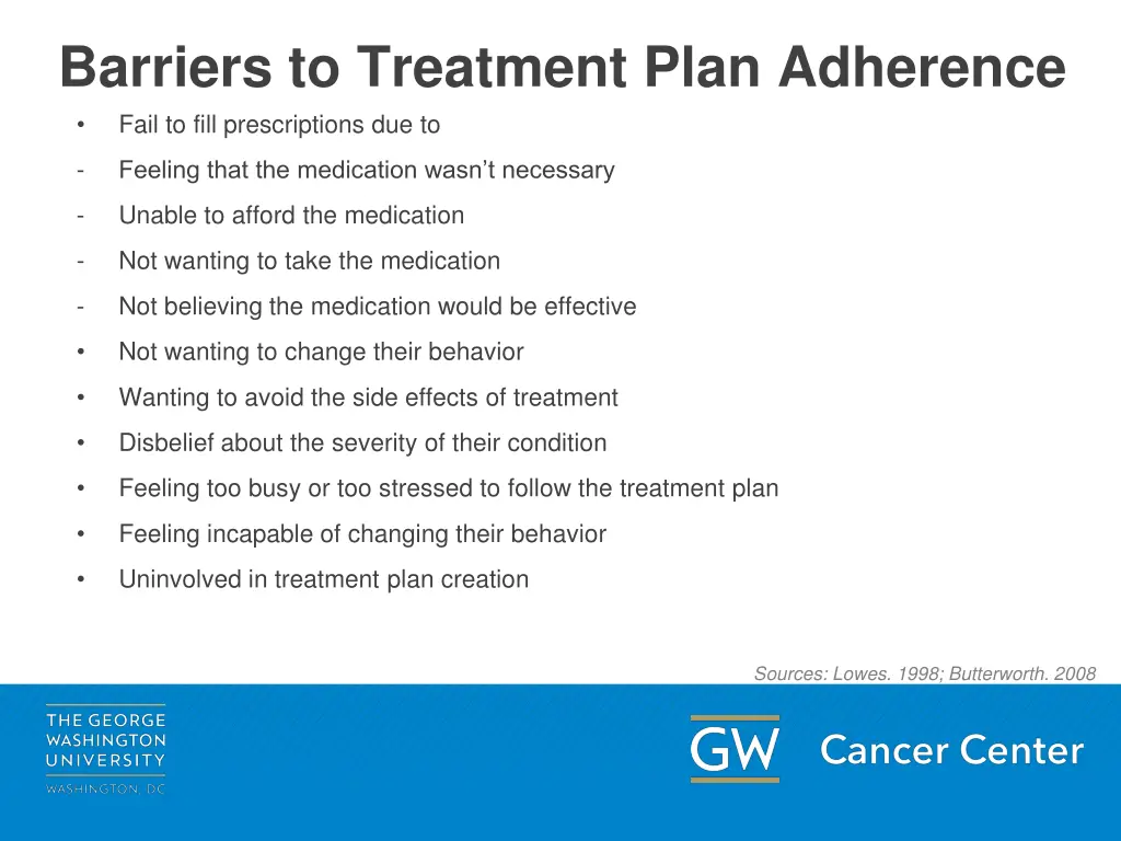 barriers to treatment plan adherence