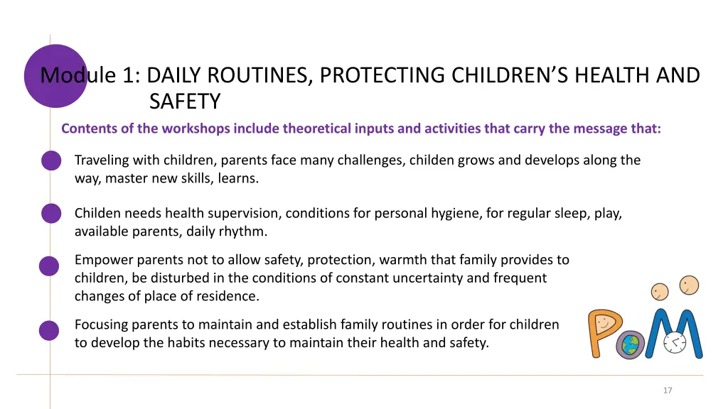 module 1 daily routines protecting children 1