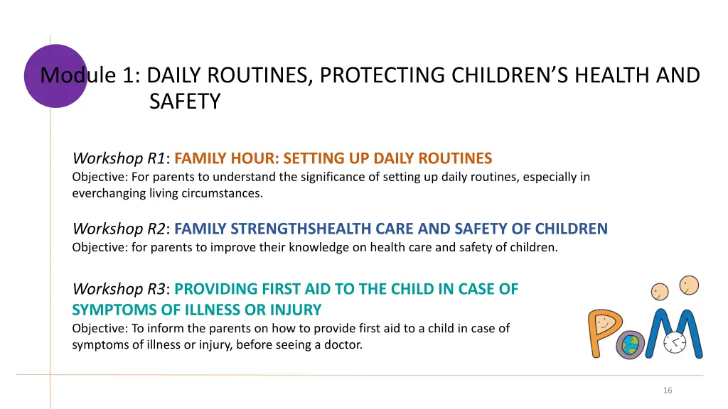 module 1 daily routines protecting children