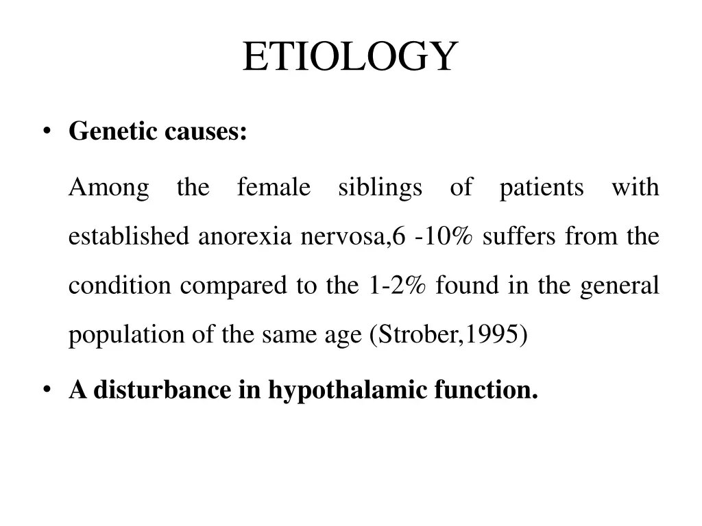 etiology