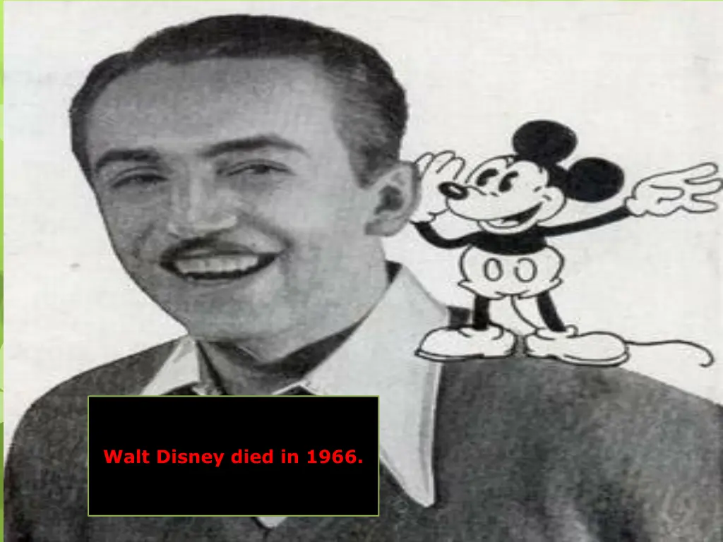 walt disney died in 1966