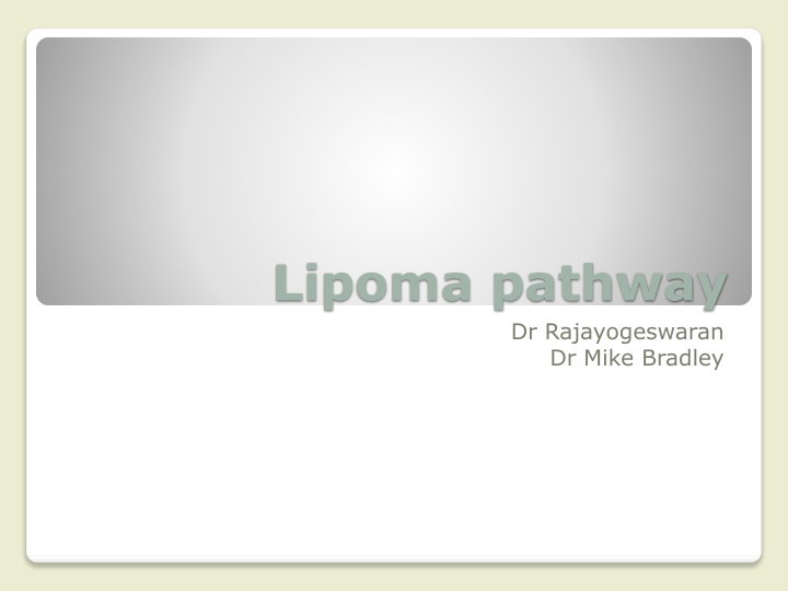 lipoma pathway