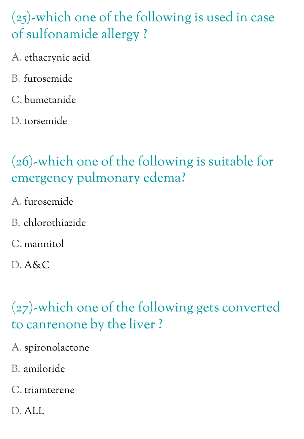 25 which one of the following is used in case