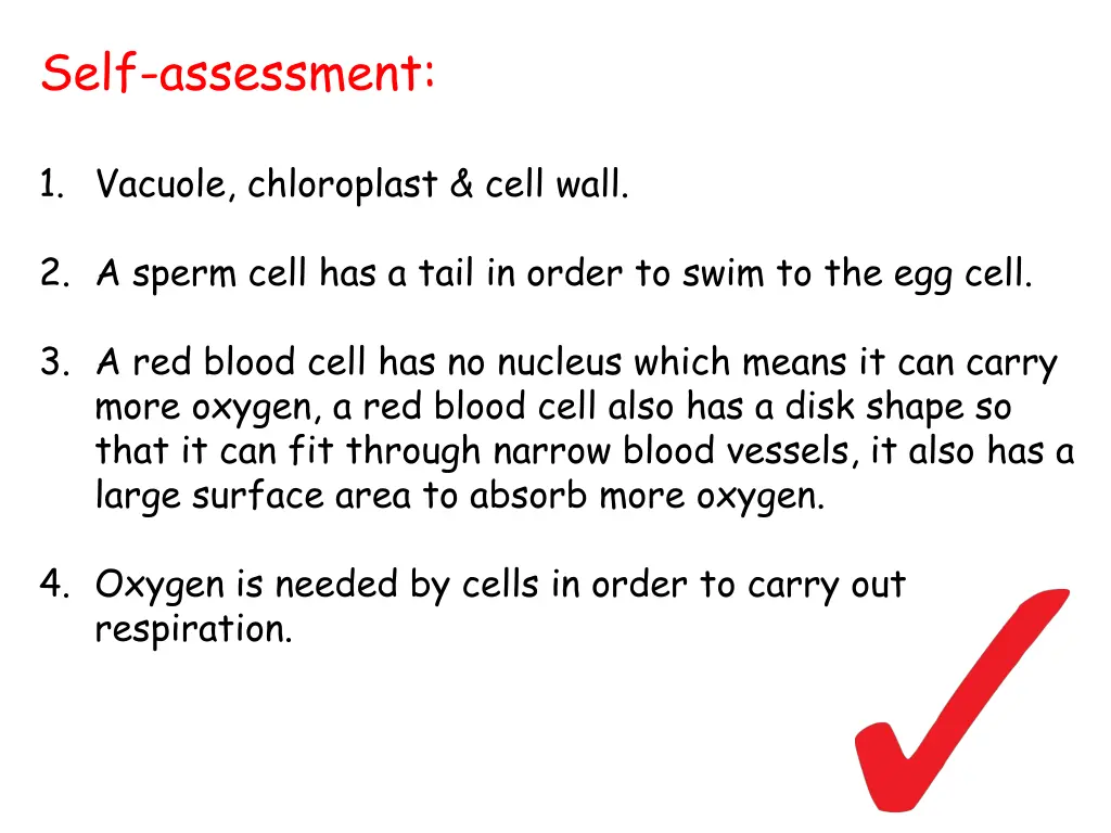 self assessment 1