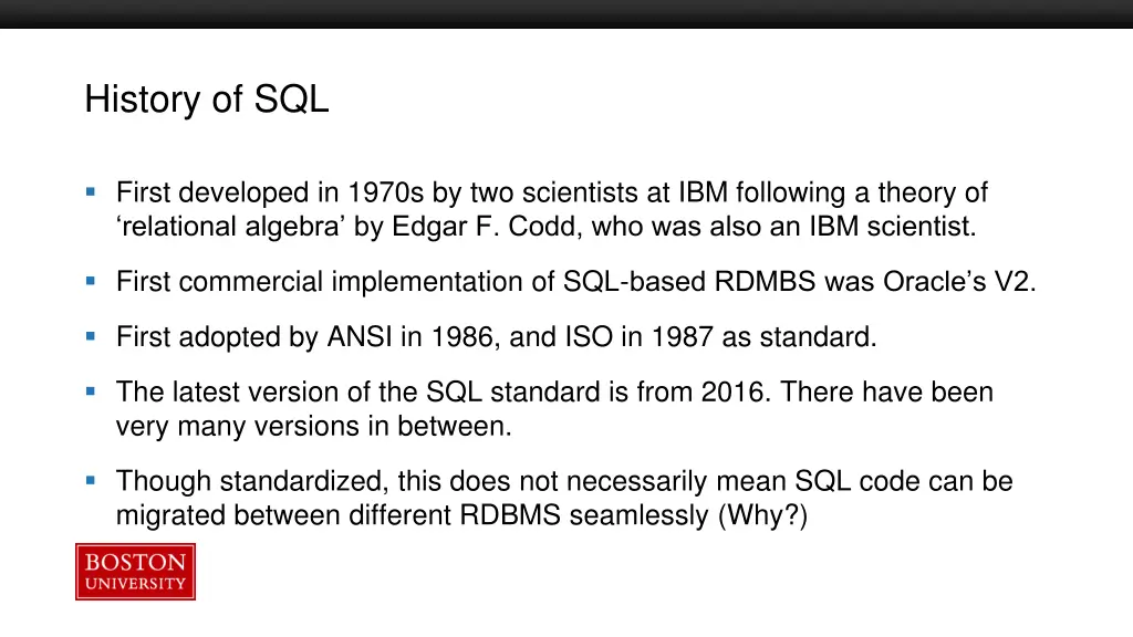 history of sql