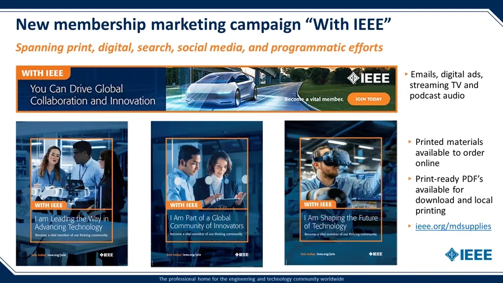 new membership marketing campaign with ieee