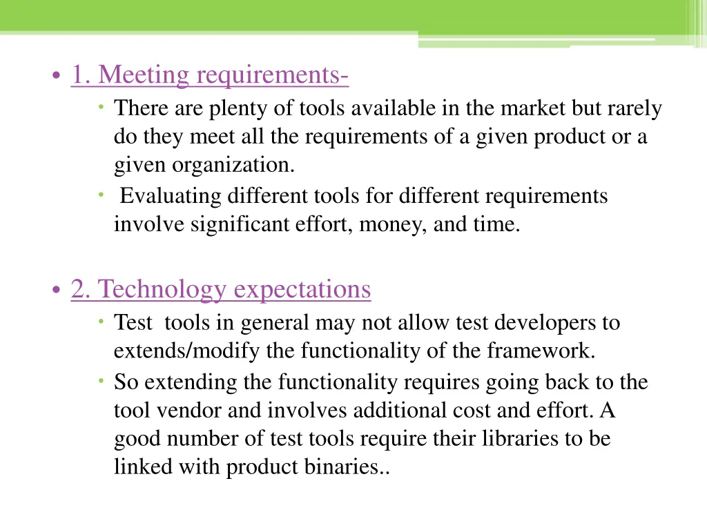 1 meeting requirements there are plenty of tools