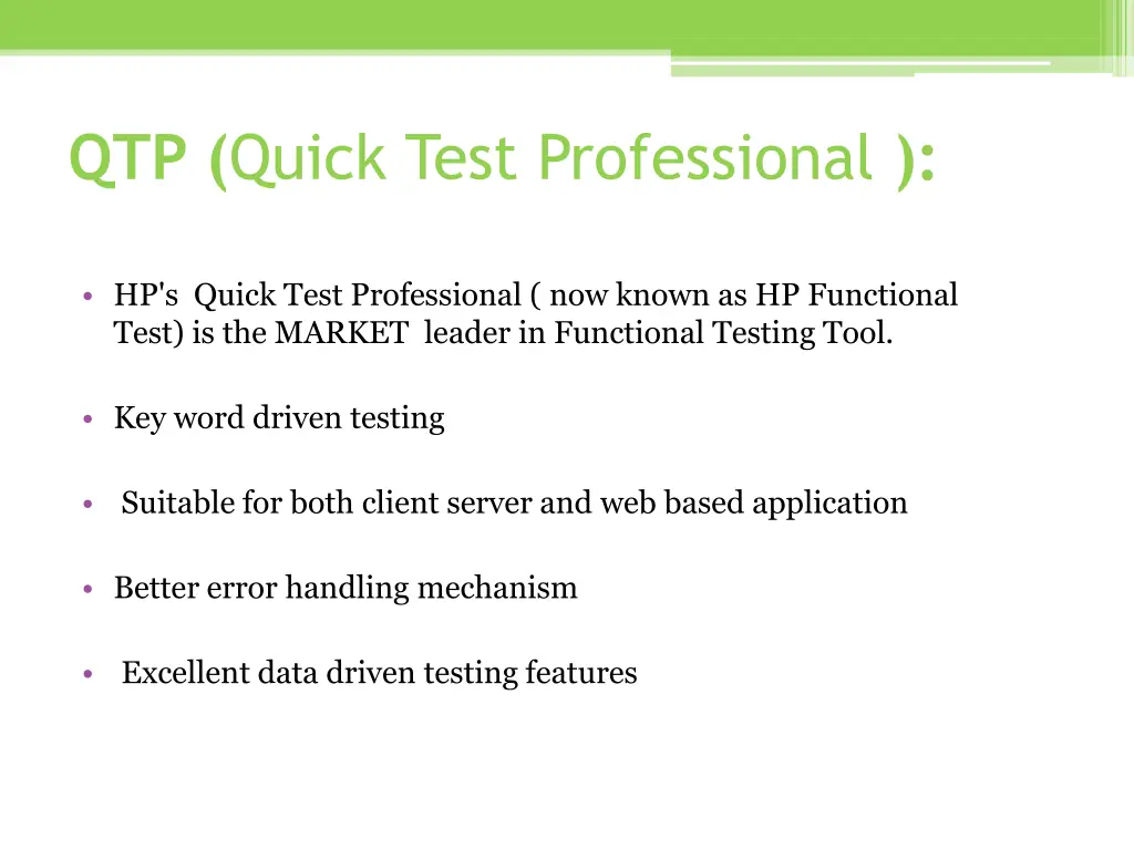 qtp quick test professional