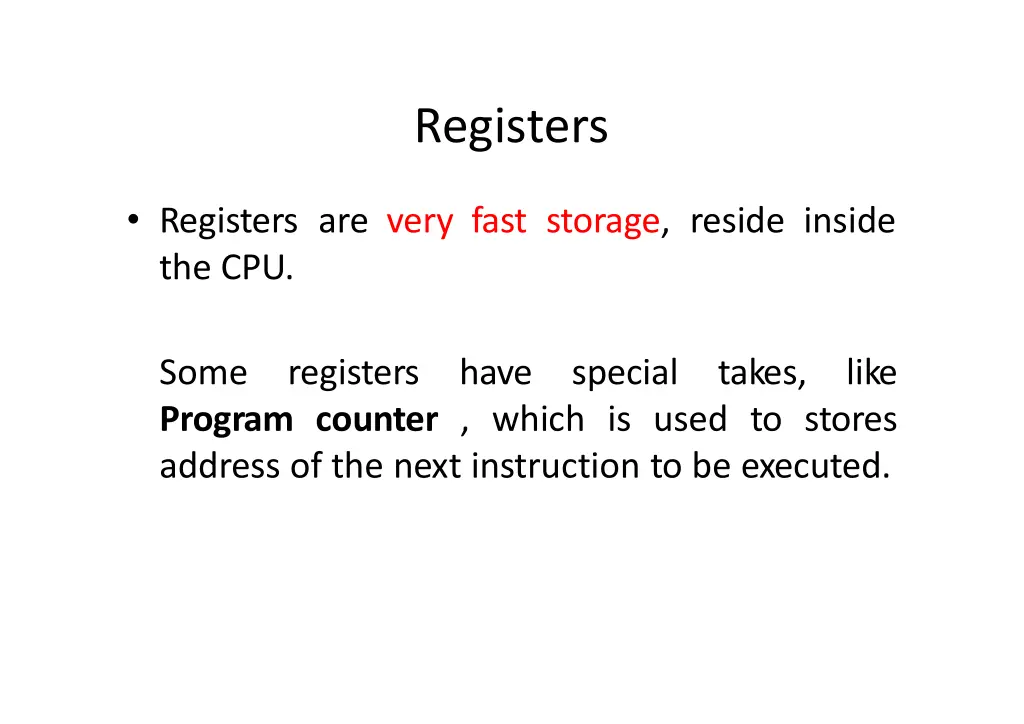 registers