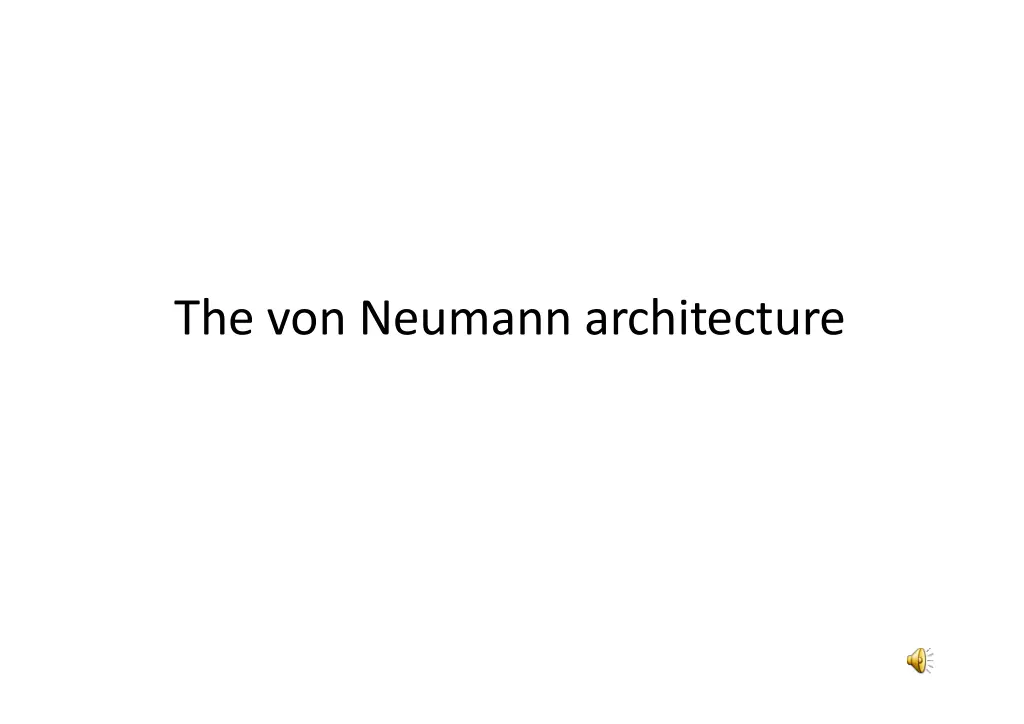 the von neumann architecture