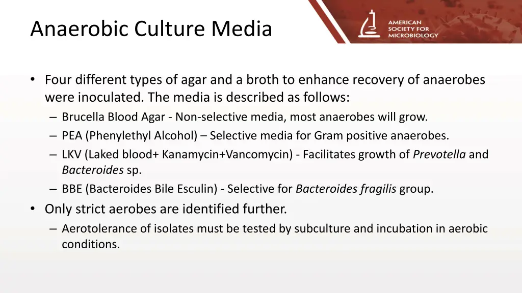 anaerobic culture media