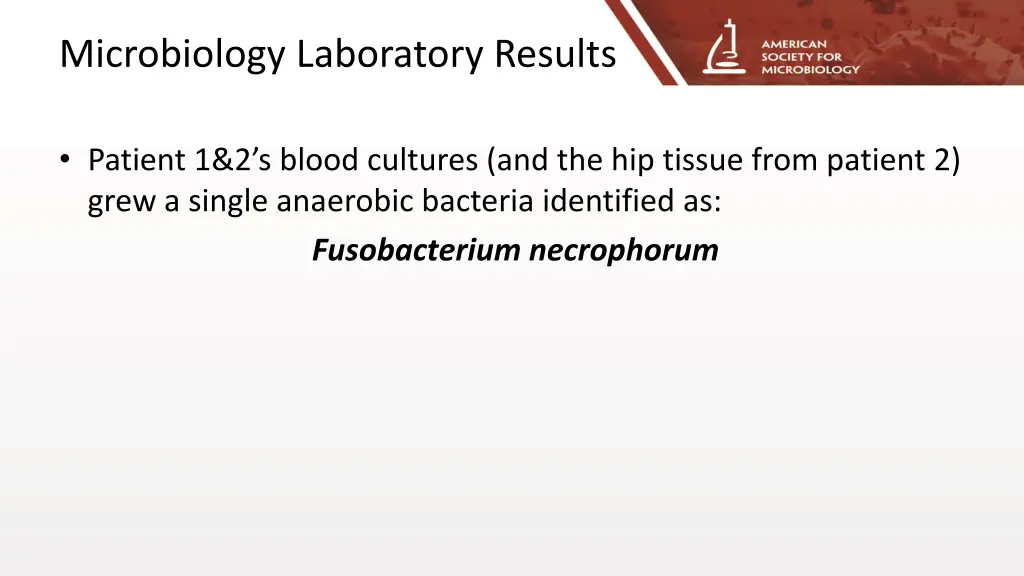 microbiology laboratory results