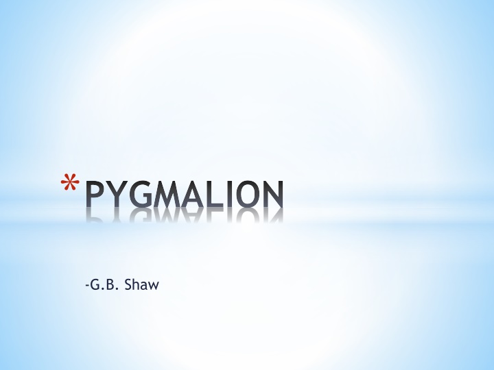 pygmalion