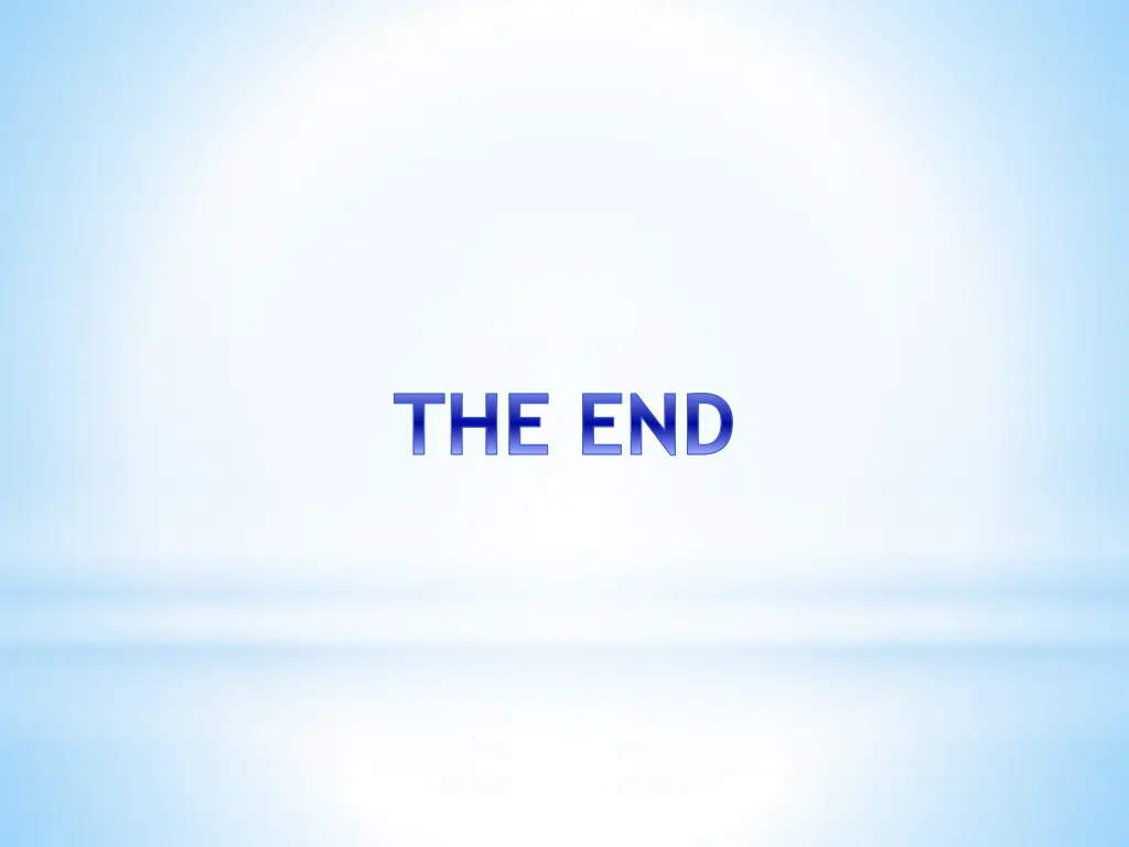 the end