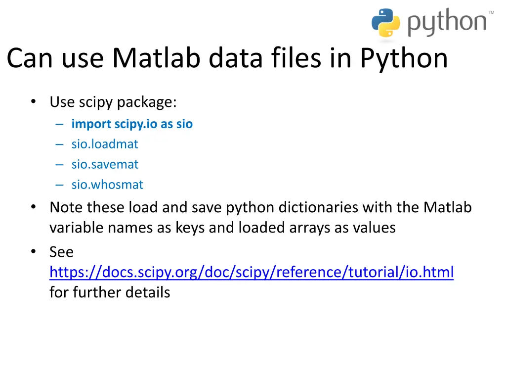 can use matlab data files in python