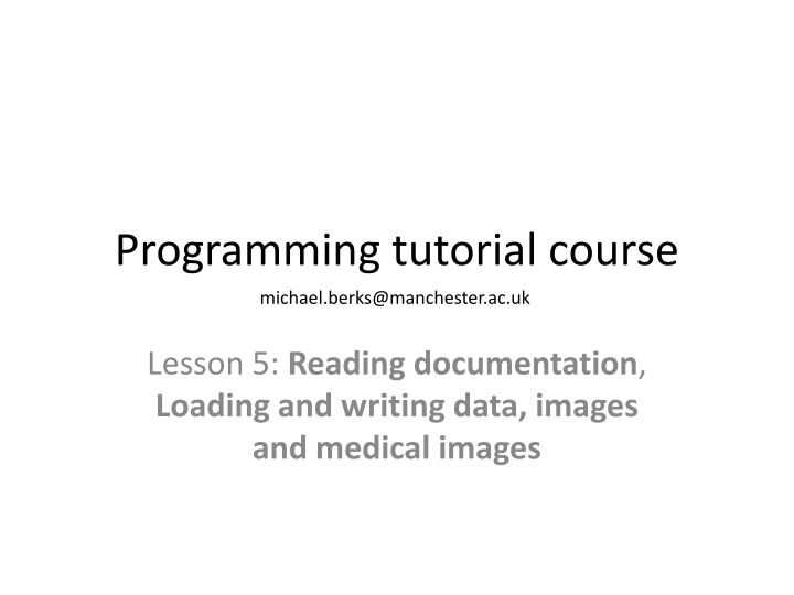 programming tutorial course