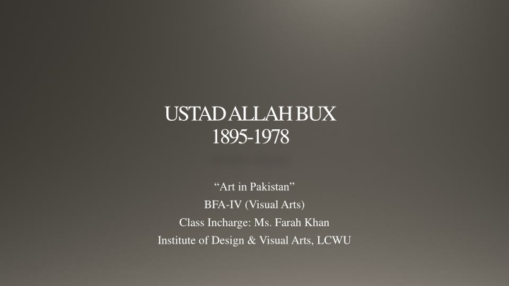 ustad allah bux 1895 1978