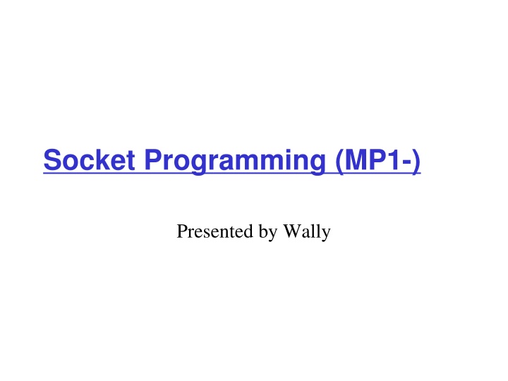 socket programming mp1