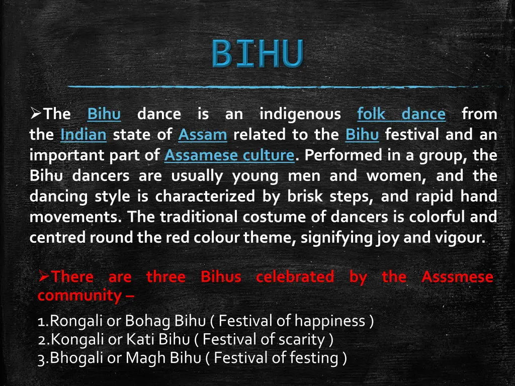 the the indian state of assam related to the bihu