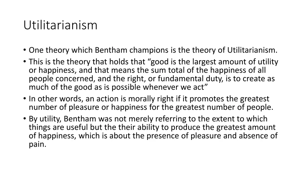 utilitarianism