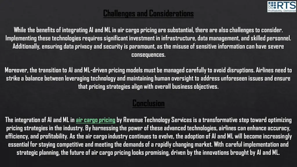 challenges and considerations