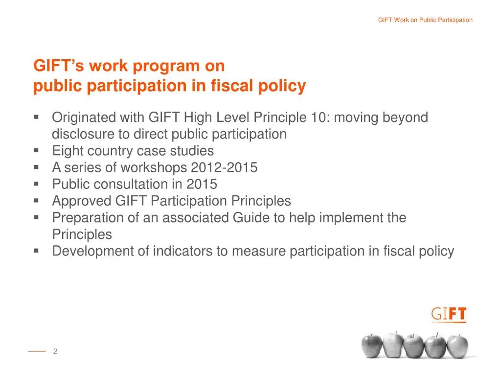 gift work on public participation