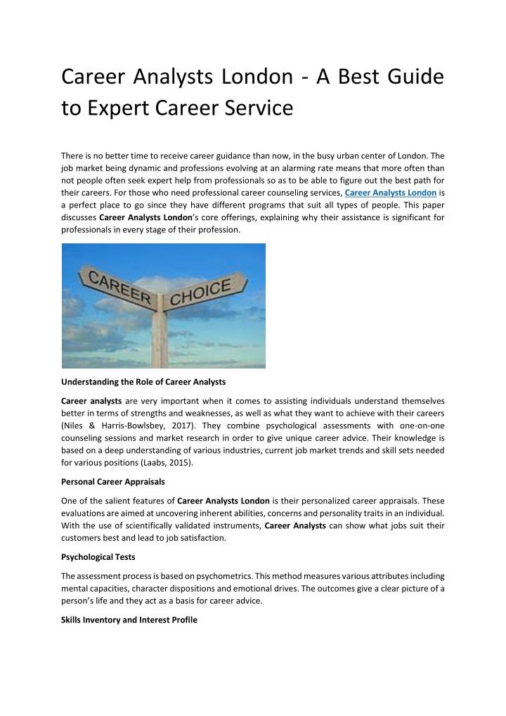 career analysts london a best guide to expert