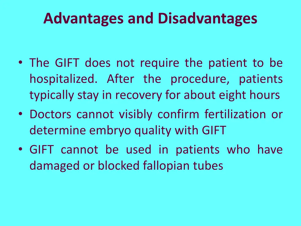 advantages and disadvantages