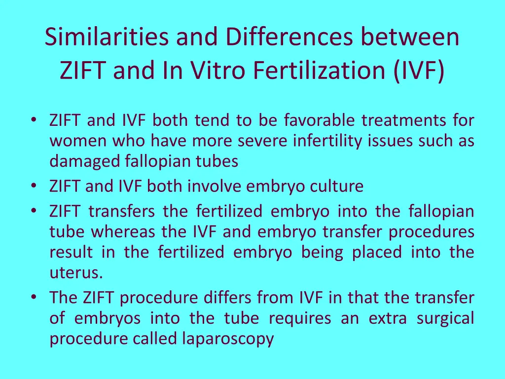 similarities and differences between zift