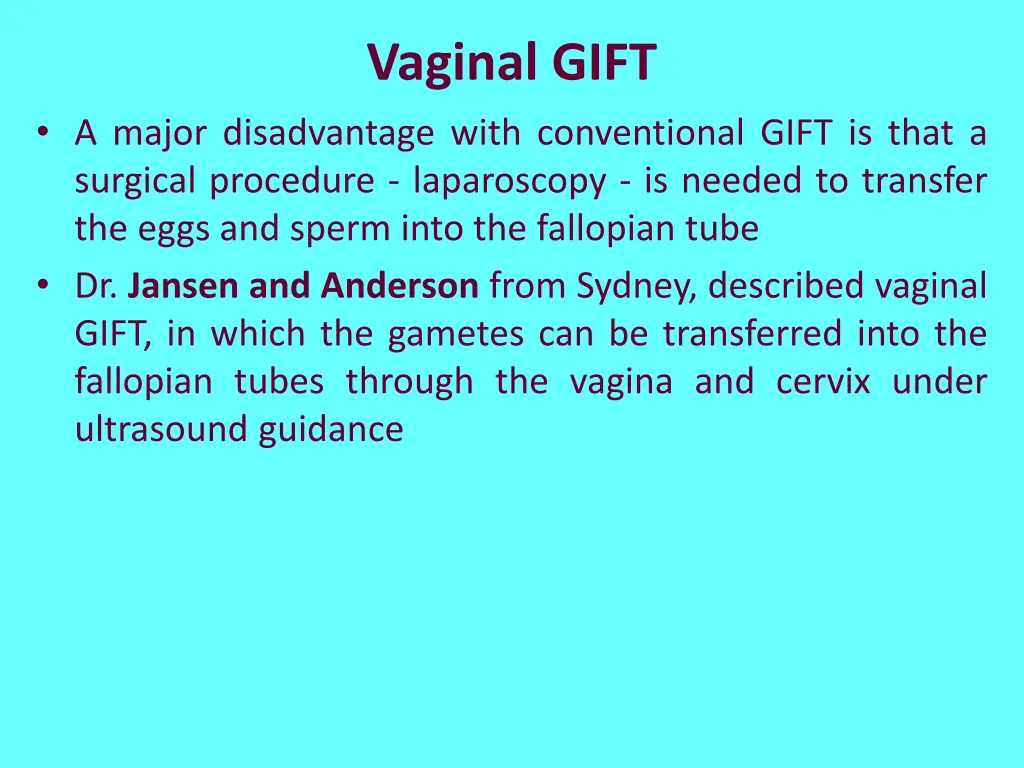 vaginal gift