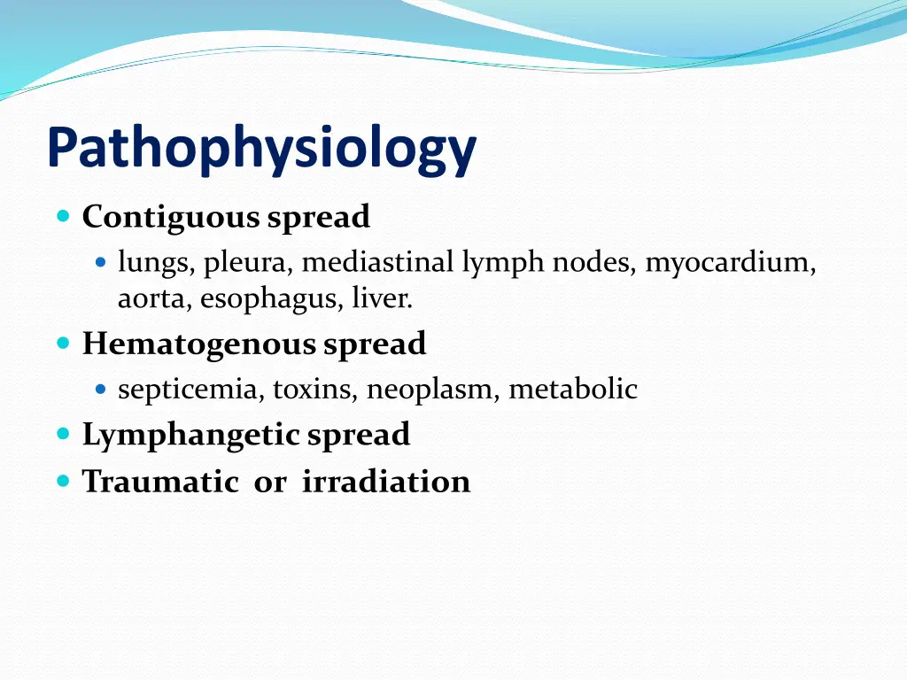 pathophysiology