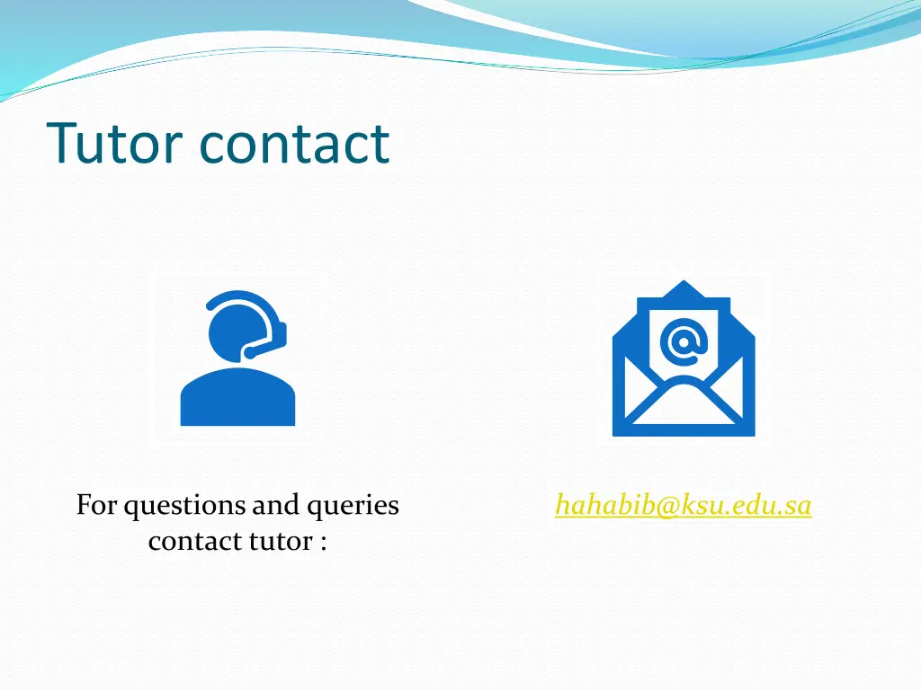 tutor contact