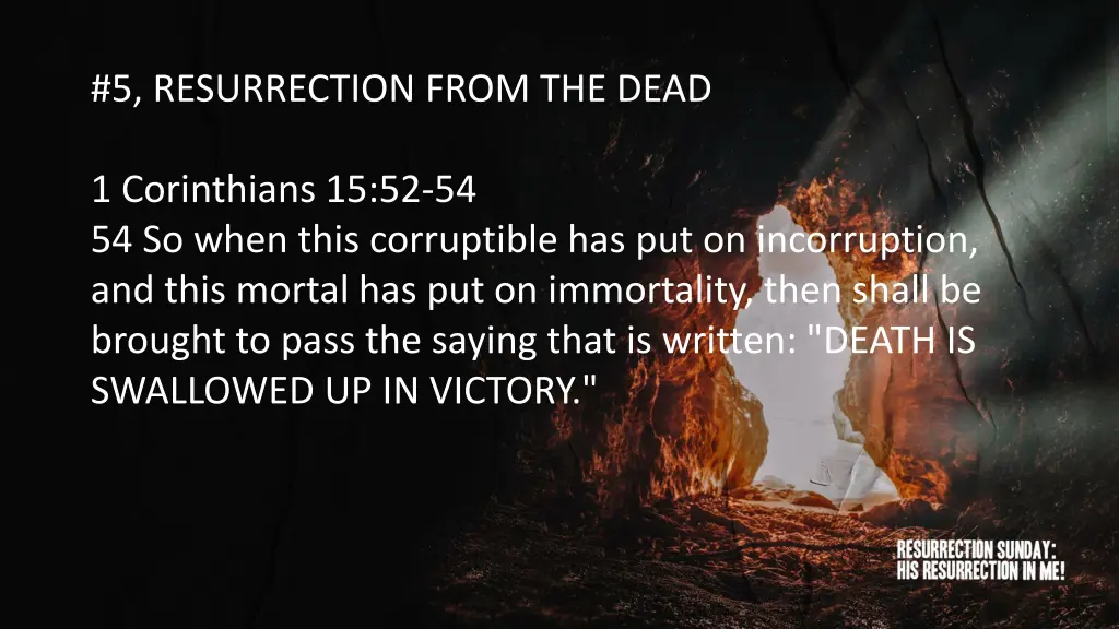 5 resurrection from the dead 1