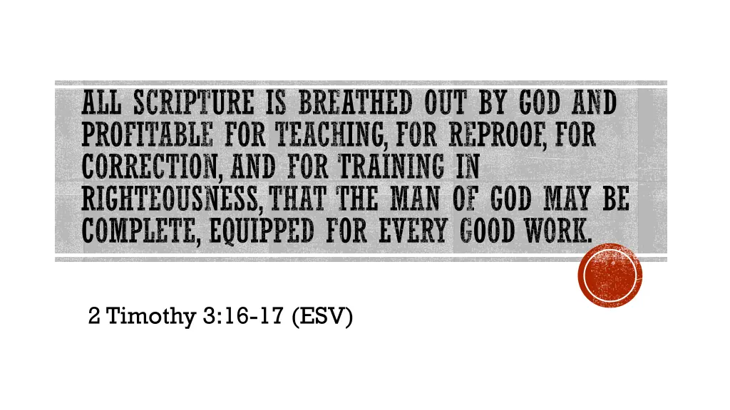 all scripture is breathed