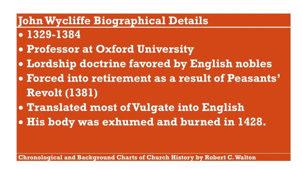 john wycliffe biographical details 1329 1384