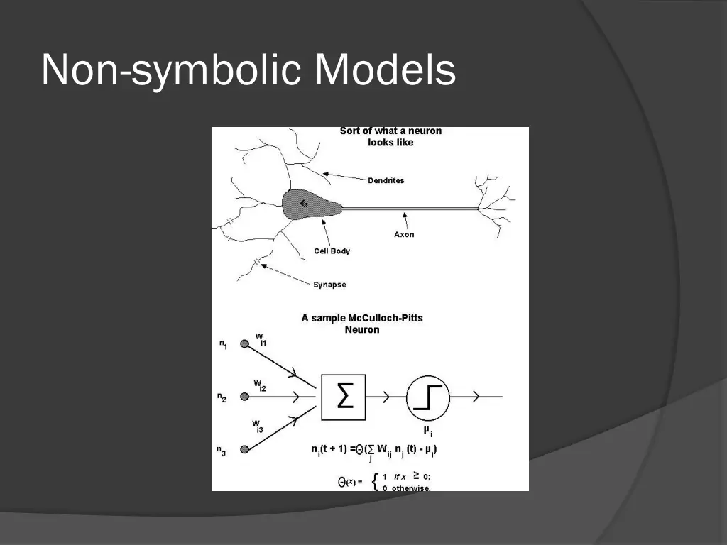 non symbolic models 2