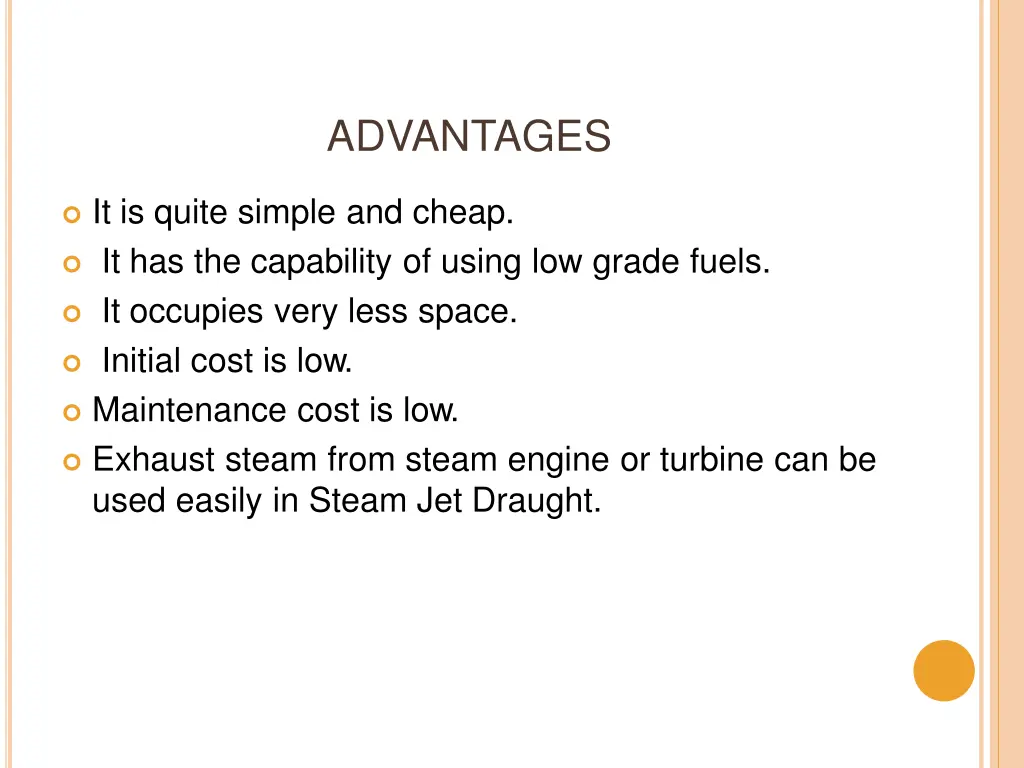 advantages