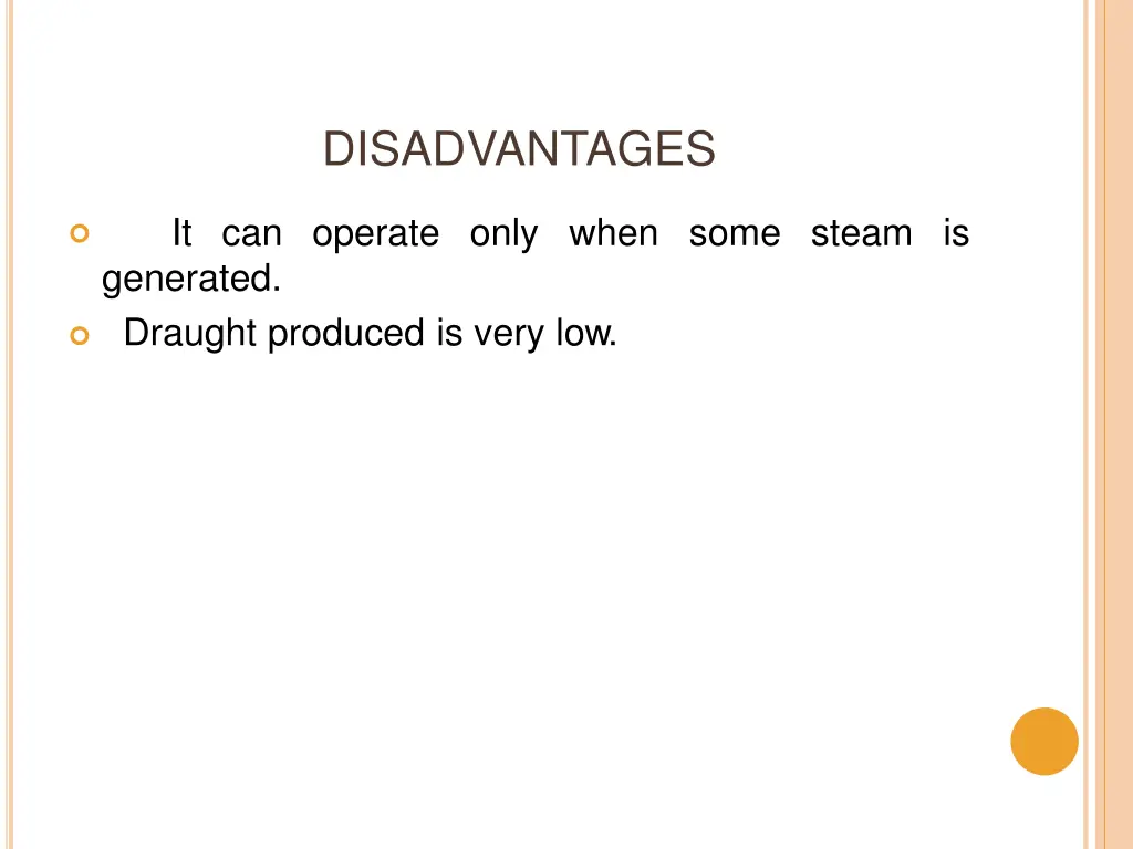 disadvantages