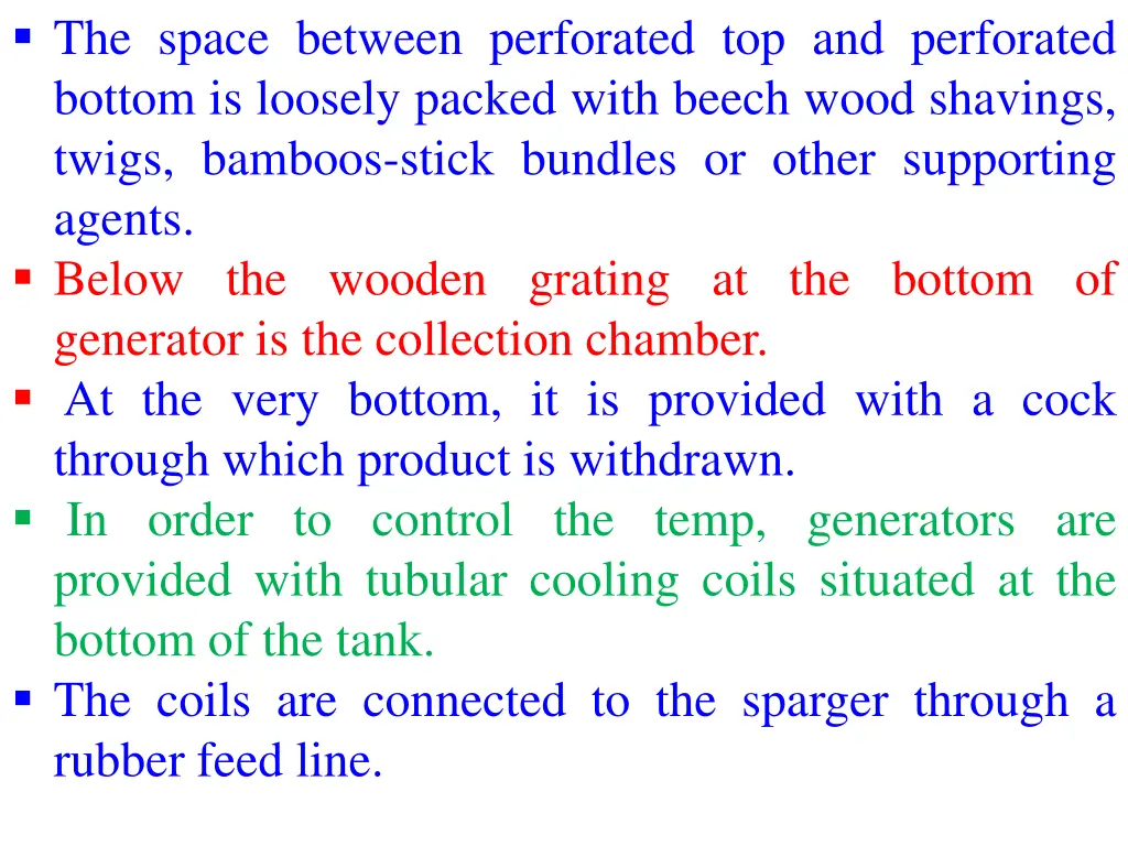 the space between perforated top and perforated