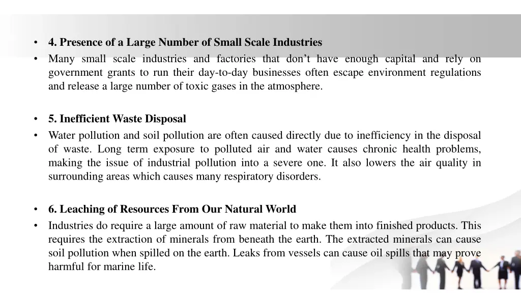 4 presence of a large number of small scale