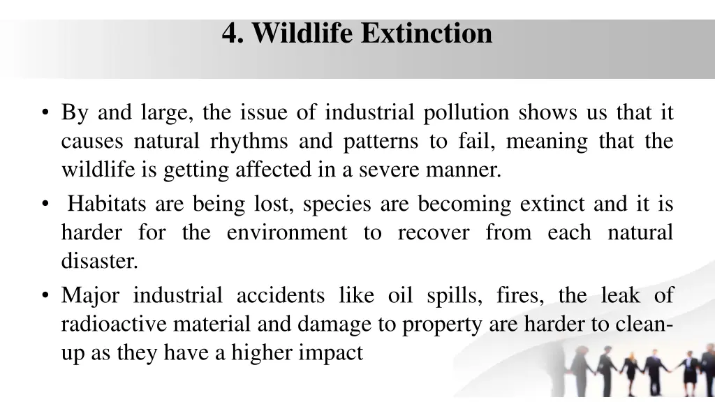 4 wildlife extinction