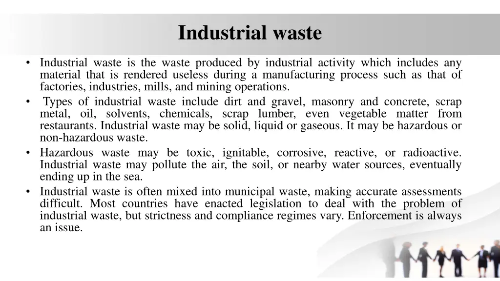 industrial waste