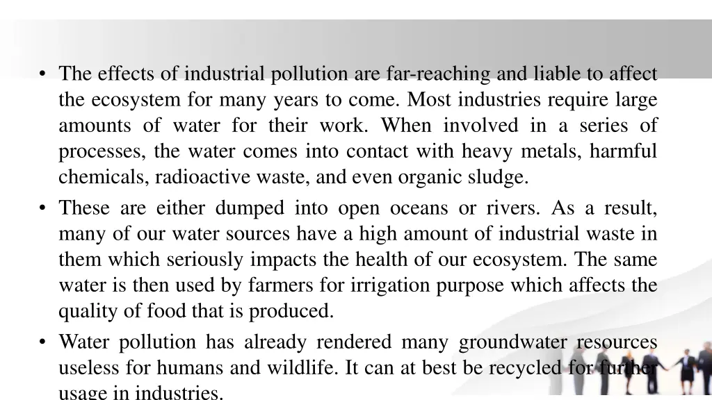 the effects of industrial pollution