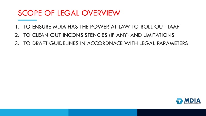 scope of legal overview