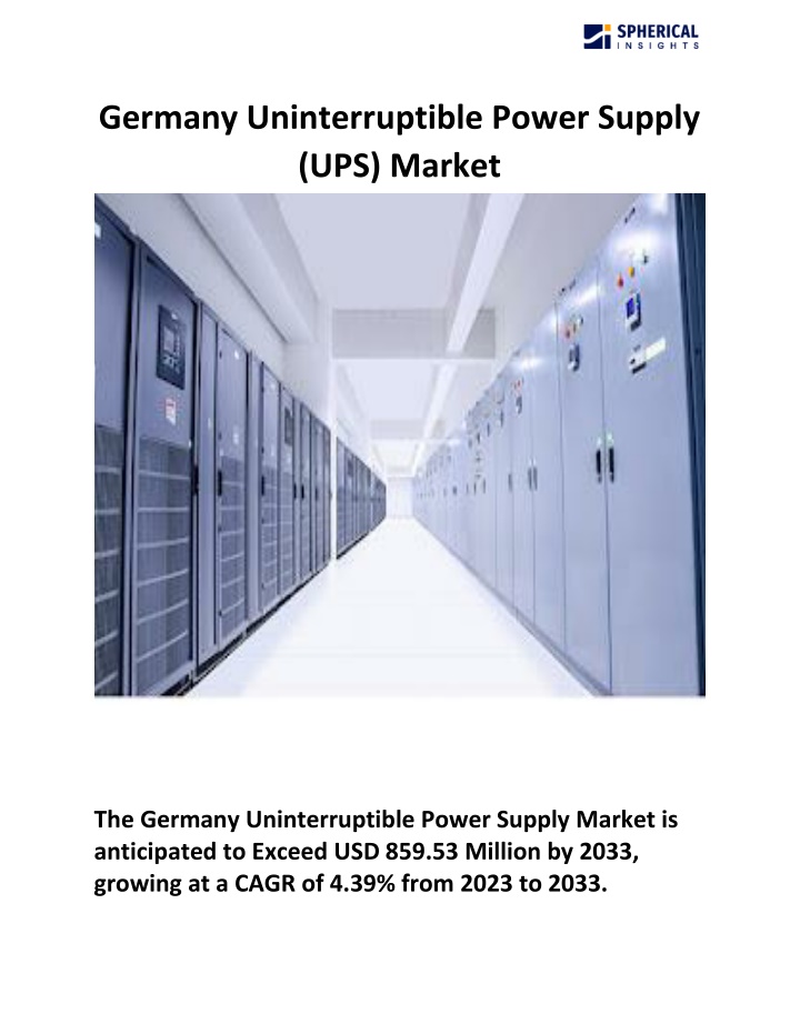 germany uninterruptible power supply ups market