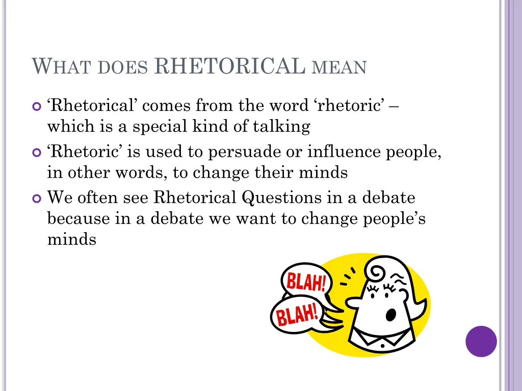 w hat does rhetorical mean