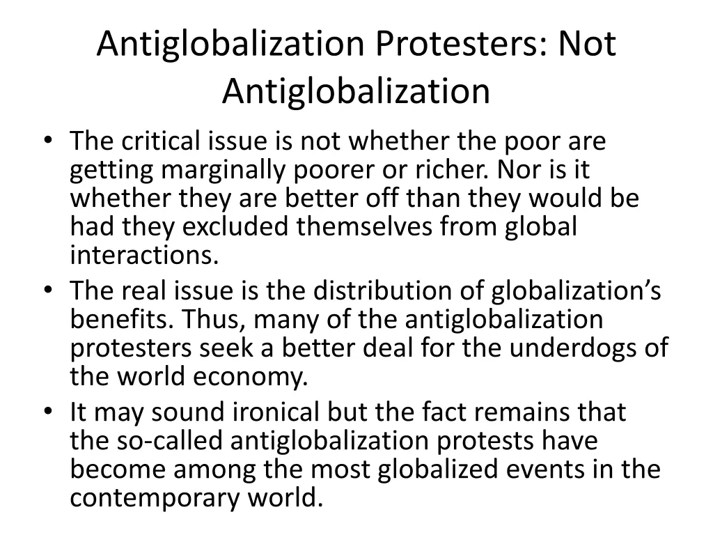 antiglobalization protesters