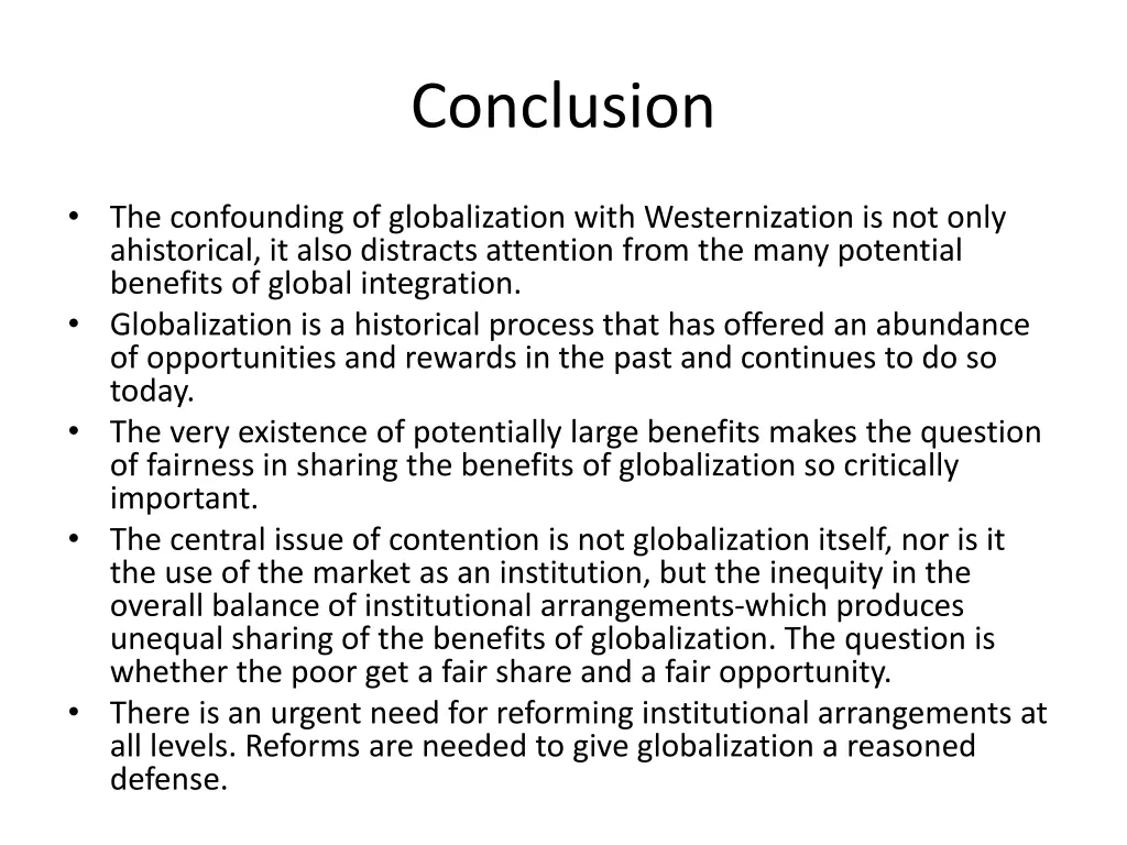 conclusion