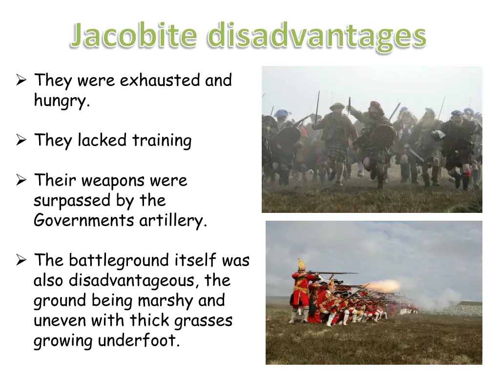 jacobite disadvantages